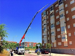 Trabajos de elevación a grandes radios.